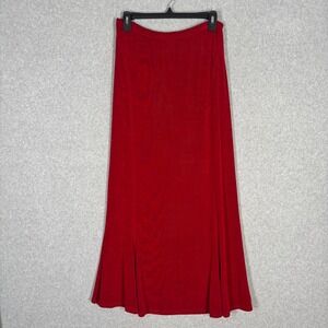 Vintage Fiore Maxi Skirt Medium Slinky Liquid Fairy Flare Flutter Acetate USA